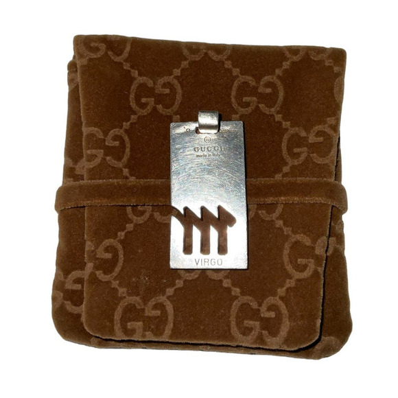 GUCCI Virgo 925 Silver Pendant in Pouch and Boxed. Made in Italy - Picture 6 of 12